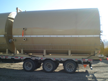 Side of  400 Barrel Production Tank